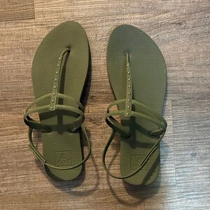 Reef Women's Olive Sandals with Studded Straps